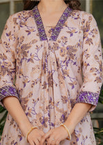 Thumbnail for The52 Women's Printed Pure Cotton Fabric Straight Kurta, Pant and Dupatta Set