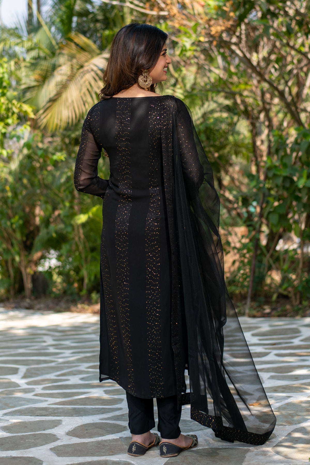 The52 Women Gorgeous Faux Georgette Fabric Straight Kurta, Pant and Dupatta Set