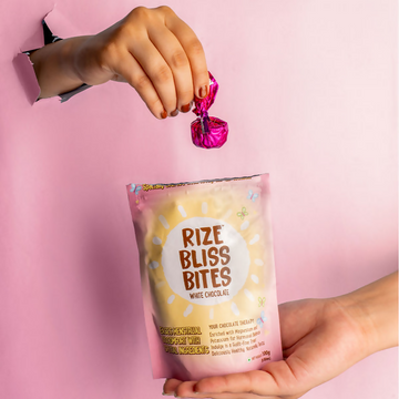 Rize Energy Bar Bliss Bites - White Chocolate - Distacart