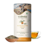 Thumbnail for Wellwith Sea Buckthorn Raw Leaves Tea - Himalayan Herbal Leaf Tea - Distacart