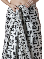 Thumbnail for Avantini Chinon Digital Print Ready To Wear Saree With Blouse Piece - White