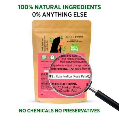 Alps Goodness Rose Petal Beauty Mask for Skin - Distacart