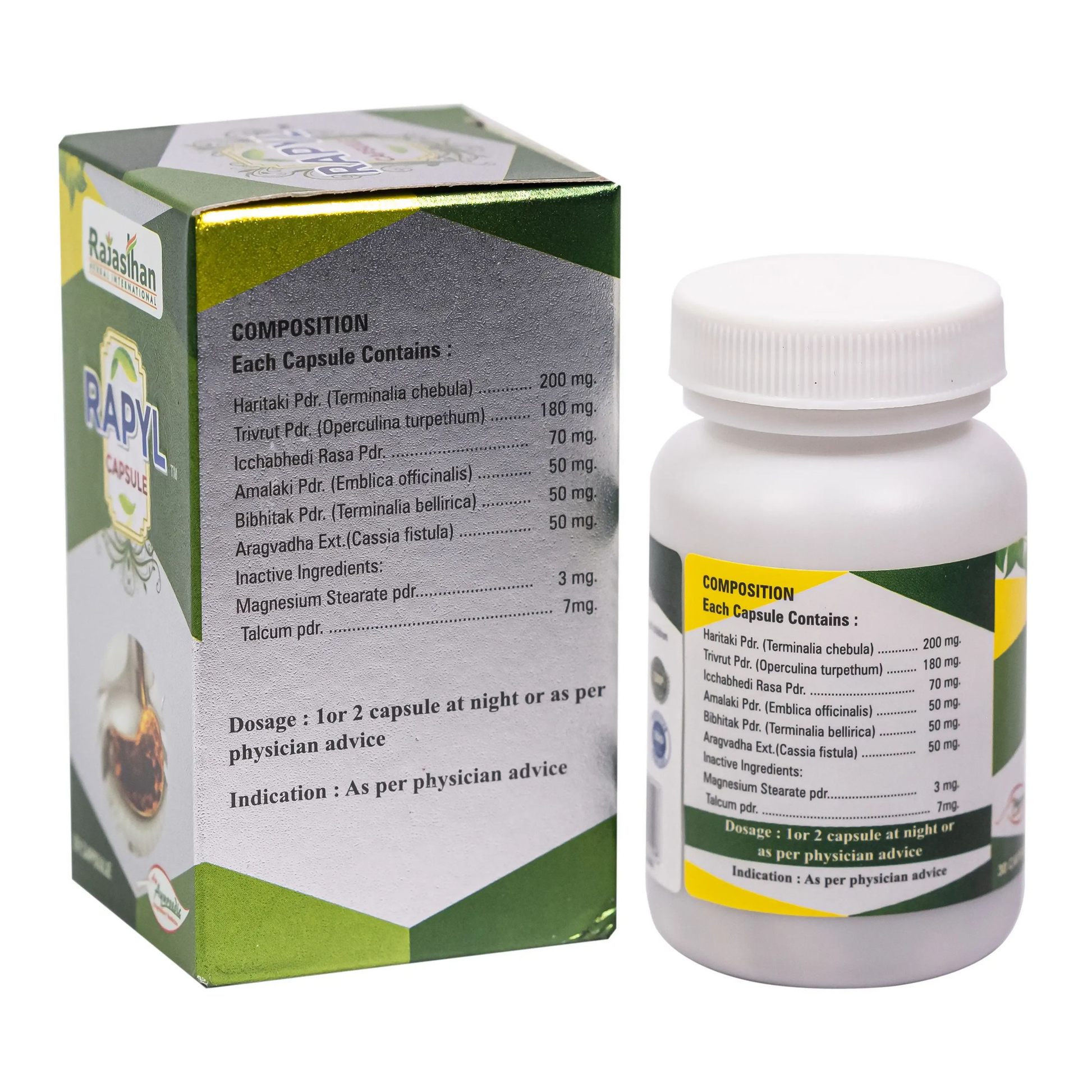 Rajasthan Herbals Rapyl Capsules - Dista