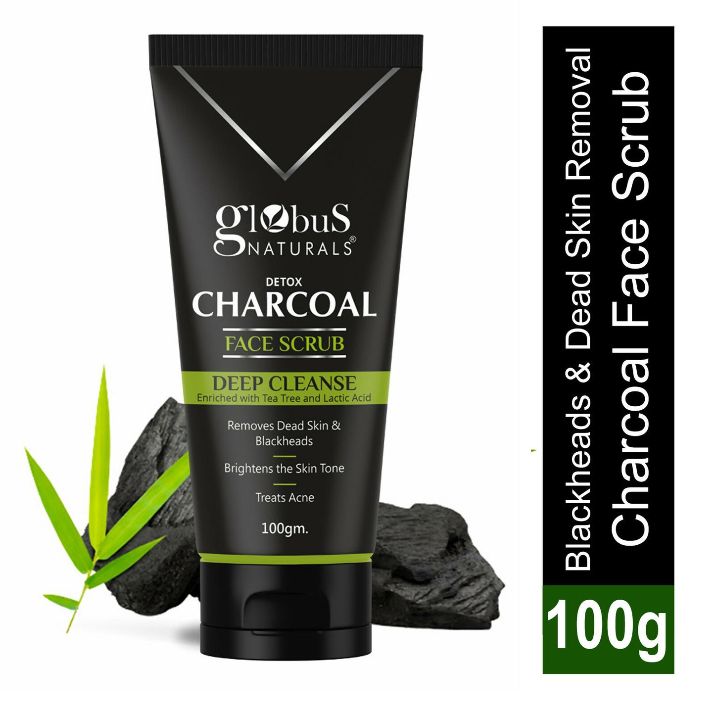 Globus Naturals Charcoal Scrub - Distacart