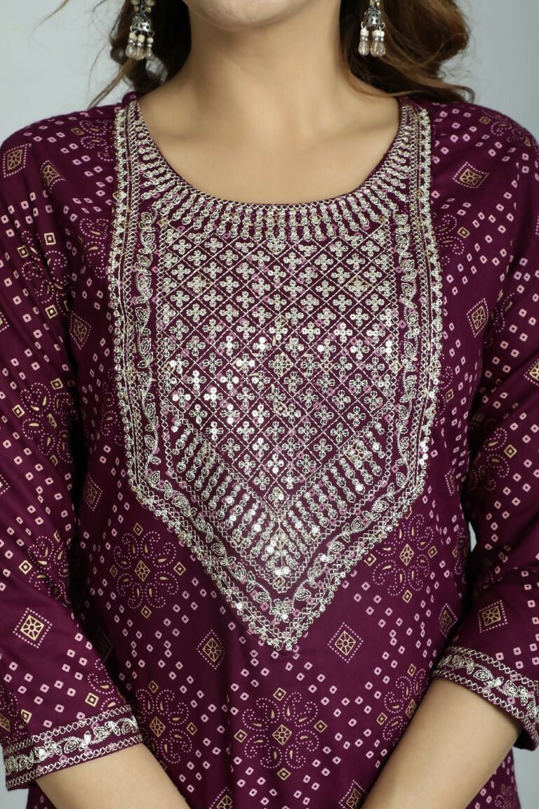 Alvano Women's Attractive And Stylish Rayon A Line Kurta With Pant And Dupatta - Distacart