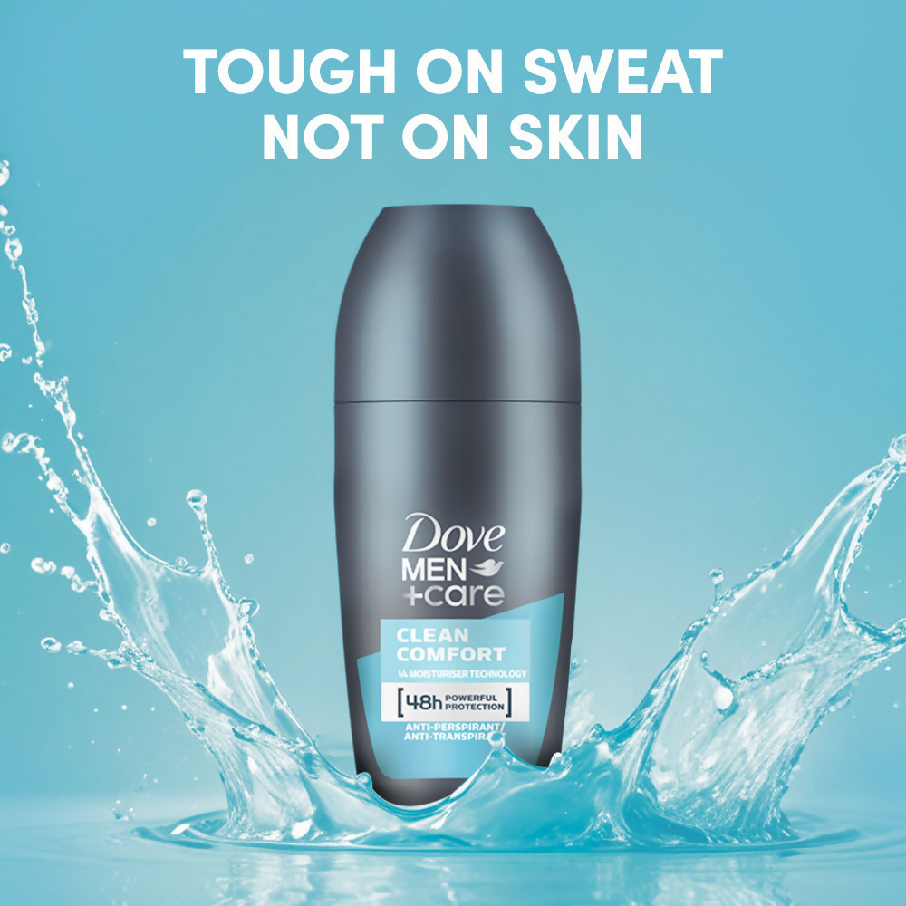 Dove Men + Care Clean Comfort Anti - Perspirant Roll - On - Distacart