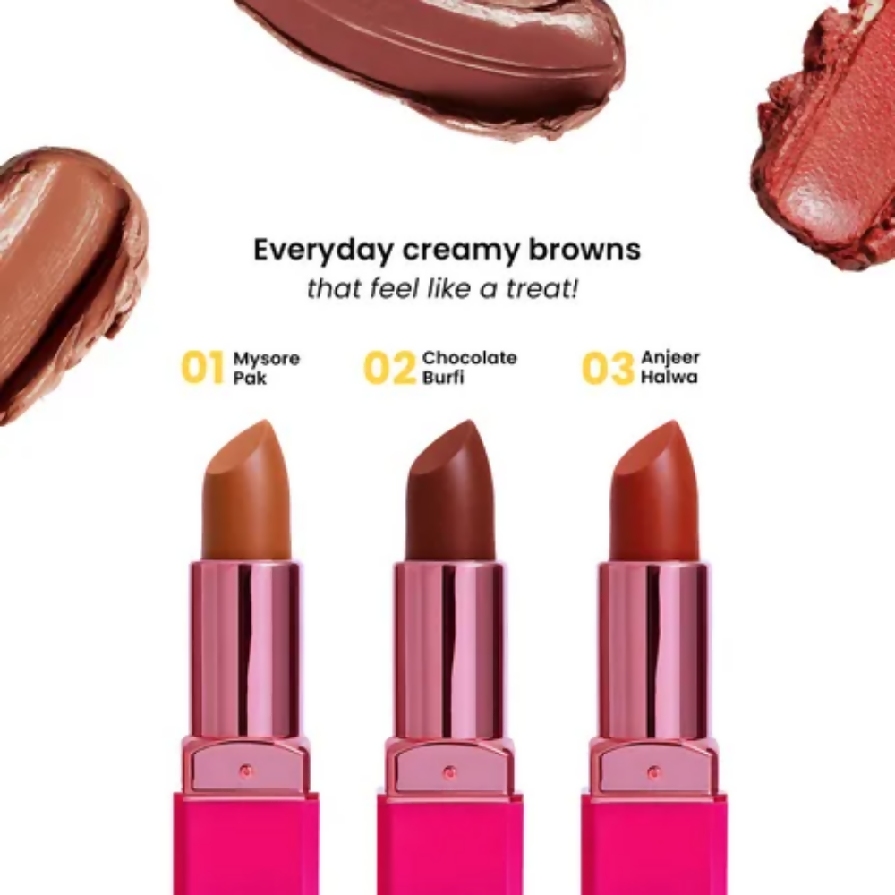 NY Bae Sweet Shop Staples Lipsticks: Nudes & Browns Combo - Distacart