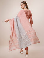 Thumbnail for Embroidered Kurta With Pant And Dupatta Set, Multicolor - Hiral Fashion - Distacart