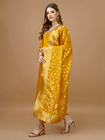 Thumbnail for Hand Embroidered Kurta With Pant & Banarasi Dupatta Premium, Multicolor - Hiral Fashion - Dista