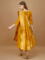 Thumbnail for Hand Embroidered Kurta With Pant & Banarasi Dupatta Premium, Multicolor - Hiral Fashion - Dista