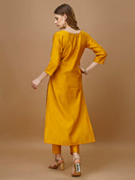 Thumbnail for Hand Embroidered Kurta With Pant & Banarasi Dupatta Premium, Multicolor - Hiral Fashion - Dista
