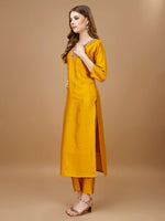 Thumbnail for Hand Embroidered Kurta With Pant & Banarasi Dupatta Premium, Multicolor - Hiral Fashion - Dista