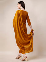 Thumbnail for Hand Embroidered Kurta With Pant And Dupatta Set, Multicolor - Hiral Fashion - Distacart