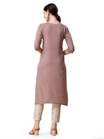 Thumbnail for Embroidered Kurta With Moti Embellished Pant And Dupatta Set, Multicolor - Hiral Fashion - Dista