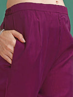 Thumbnail for Hand Embroidered Kurta With Pant & Organza Printed Dupatta Premium, Multicolor - Hiral Fashion - Dista