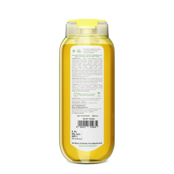 Mamaearth Vitamin C Moisturizing Body Wash with Vitamin C & Refreshing Lemon For Skin Illumination - Distacart