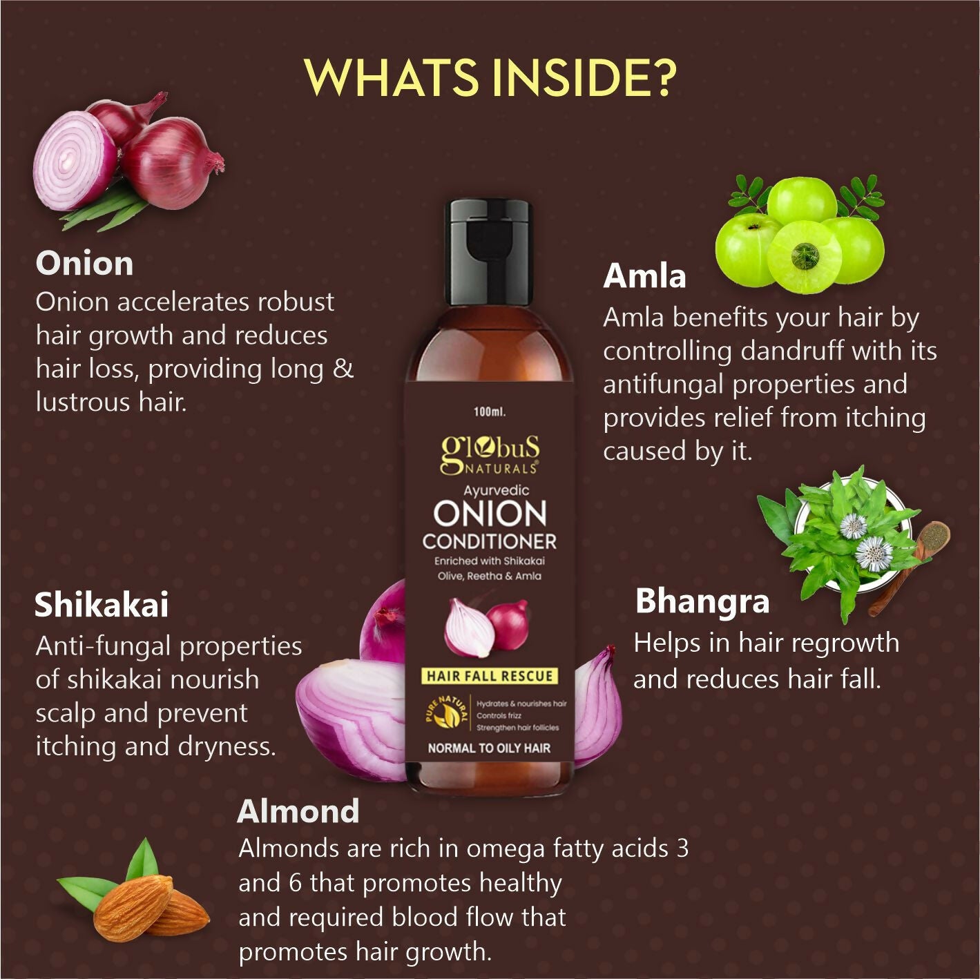 Globus Naturals Onion Conditioner AMBER - Distacart