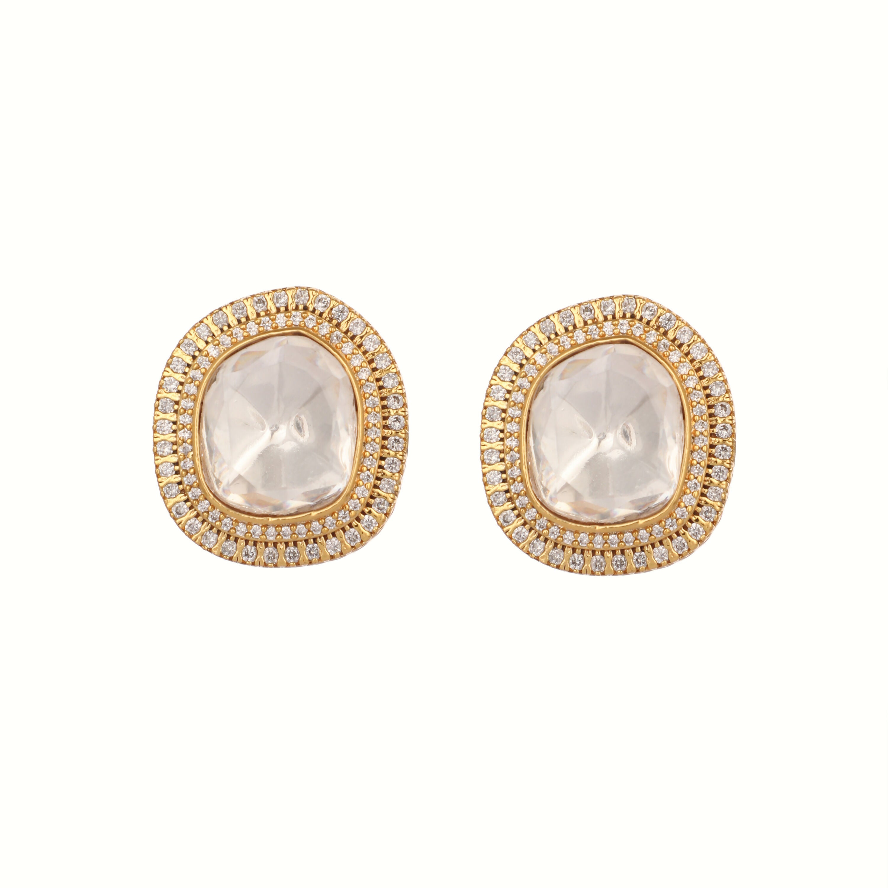 Nuyug Golden Spark Anti Tarnish studs