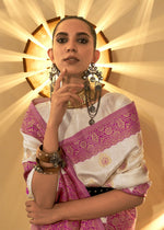 Thumbnail for Trendy Weaving Silk Orchid Pink Designer Saree - Emponline - Distacart