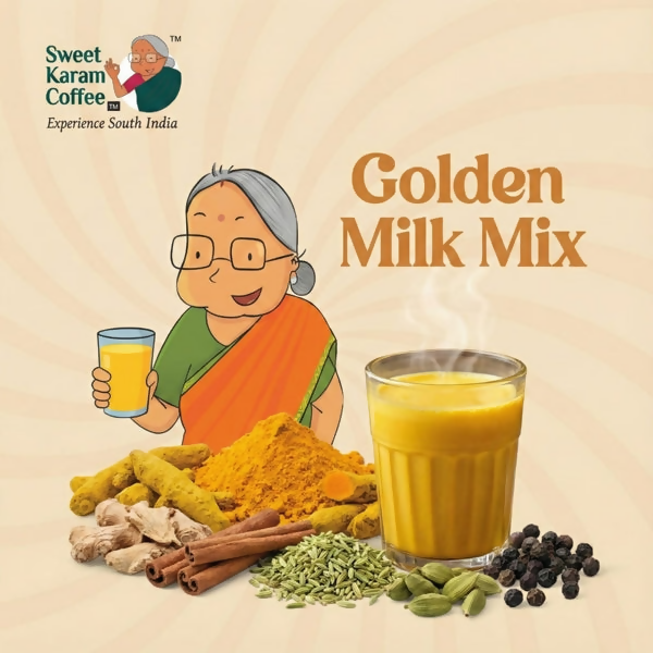 Sweet Karam Coffee Paati's Golden (Turmeric) Milk Mix - Distacart