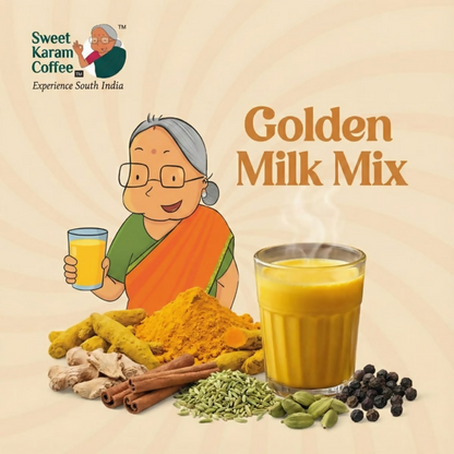 Sweet Karam Coffee Paati's Golden (Turmeric) Milk Mix - Distacart