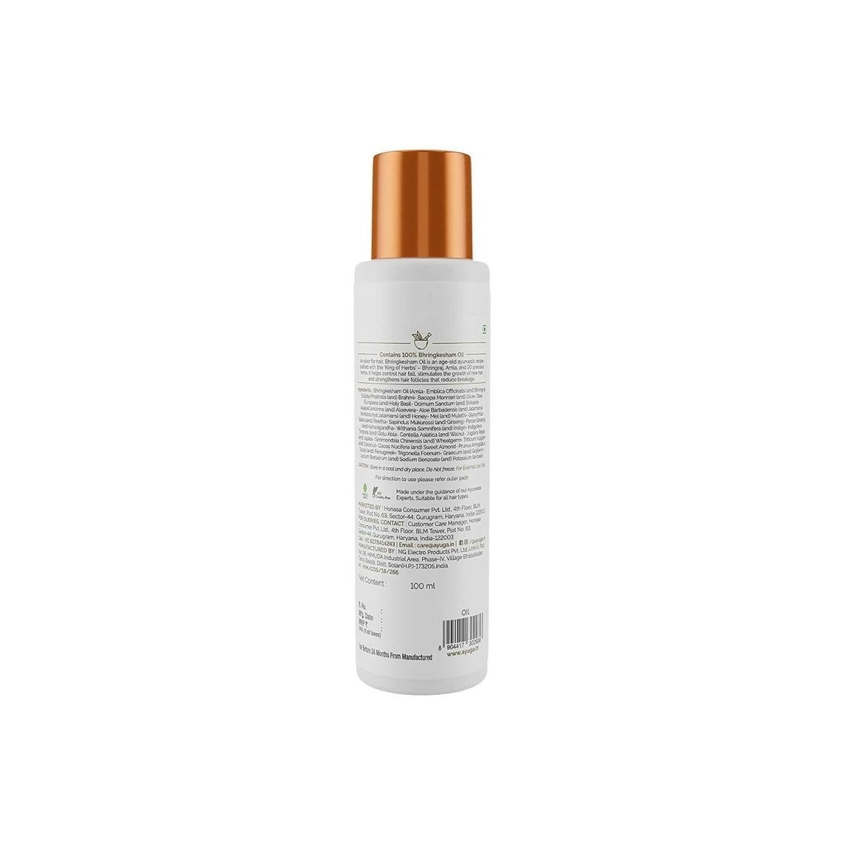Ayuga 100% Bhringkesham Hair Fall Control Oil - Distacart