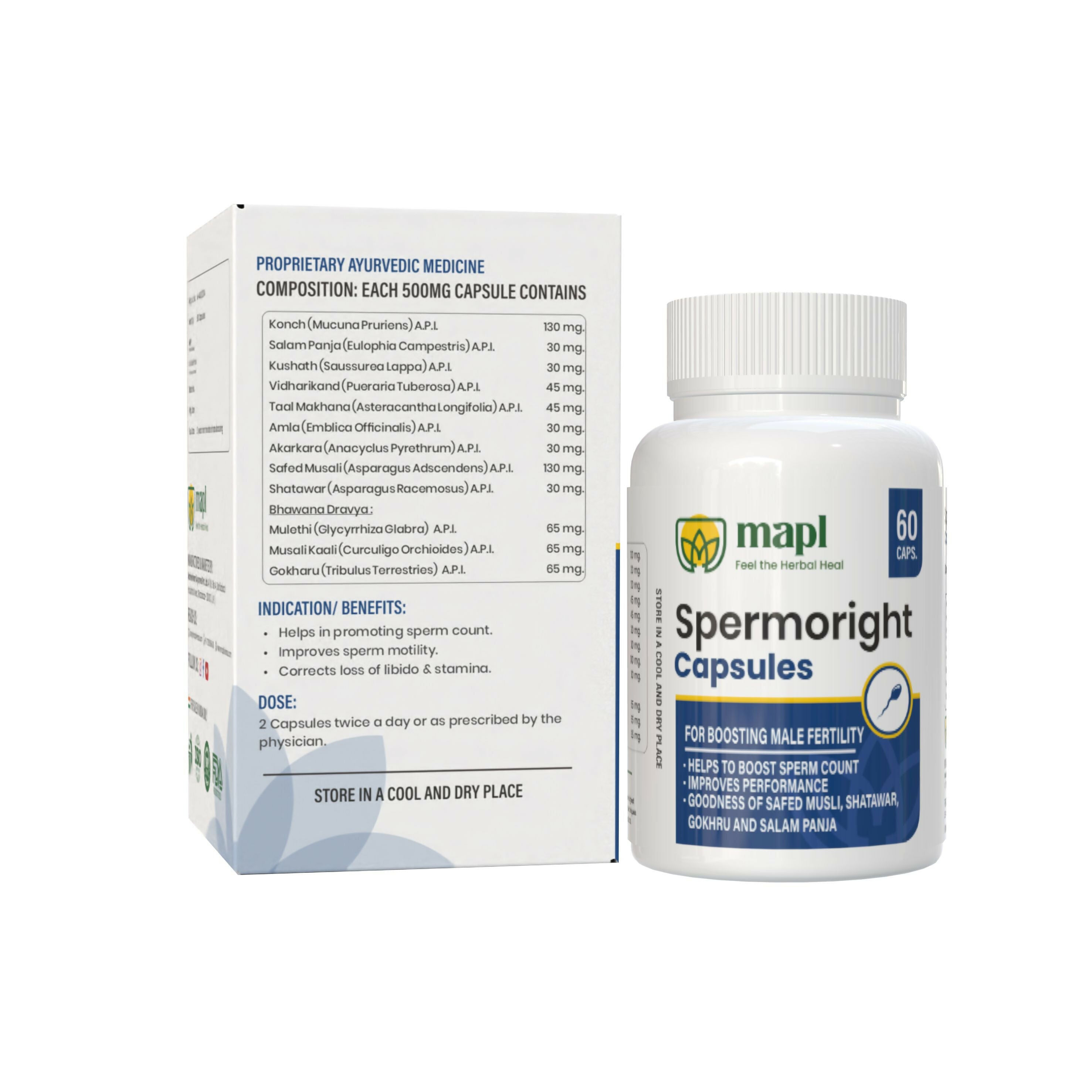 MAPL Spermoright Capsule Sperm Booster For Mens