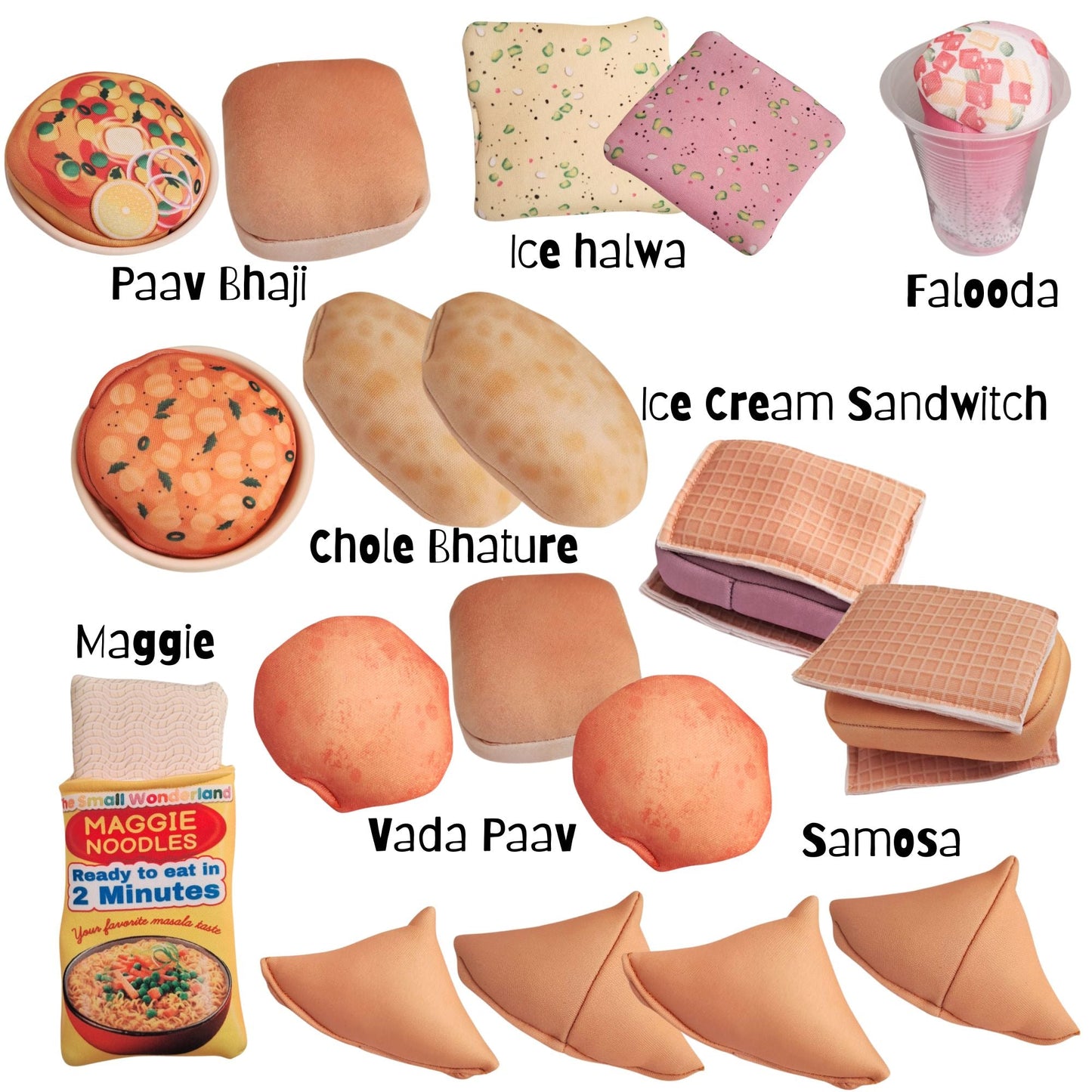 The Small Wonderland Aamchi Mumbai Pretend Play Food Toys- Indian food inspired kitchen toys - Distacart