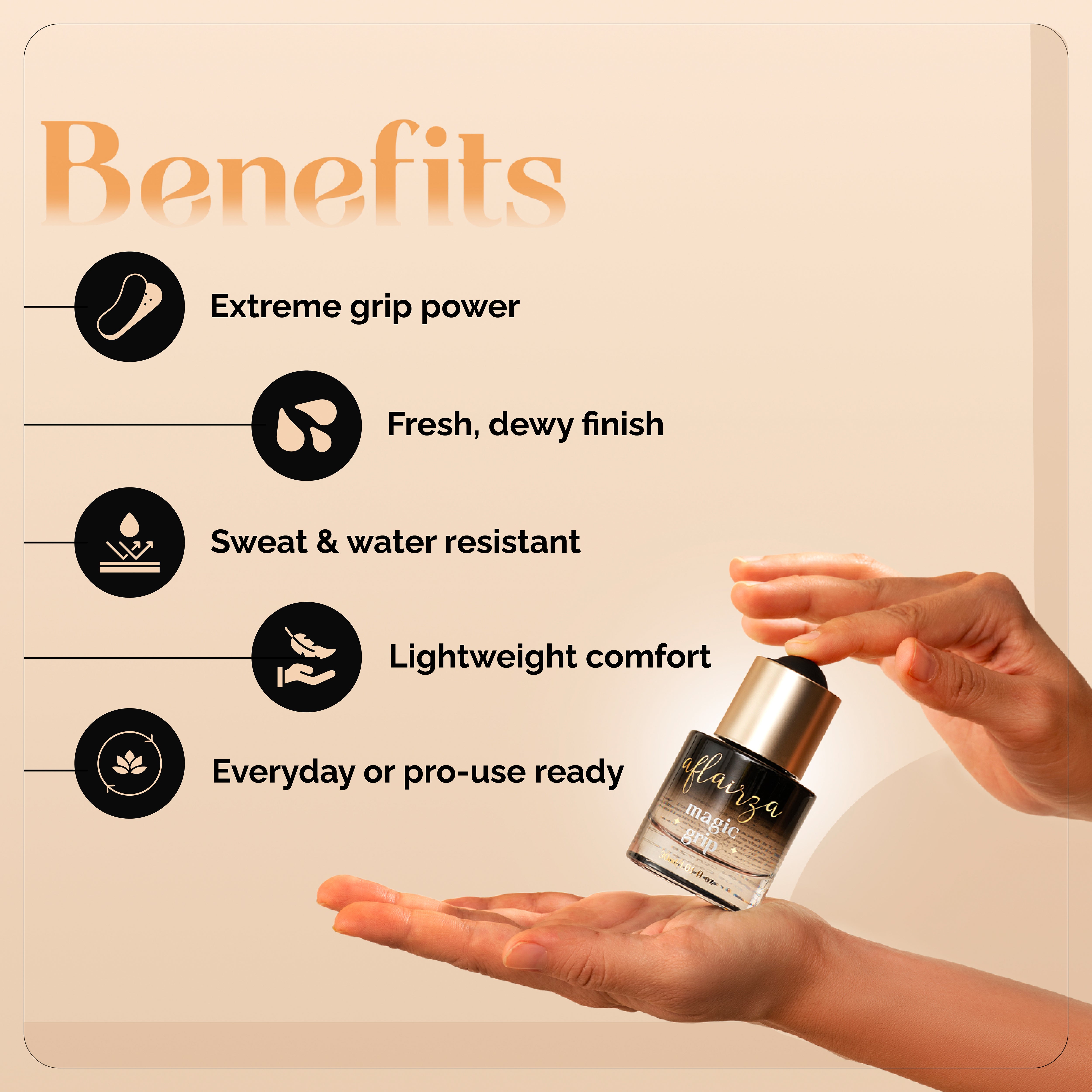 Aflairza Magic Grip Primer-Strong Hold for Long Lasting Makeup