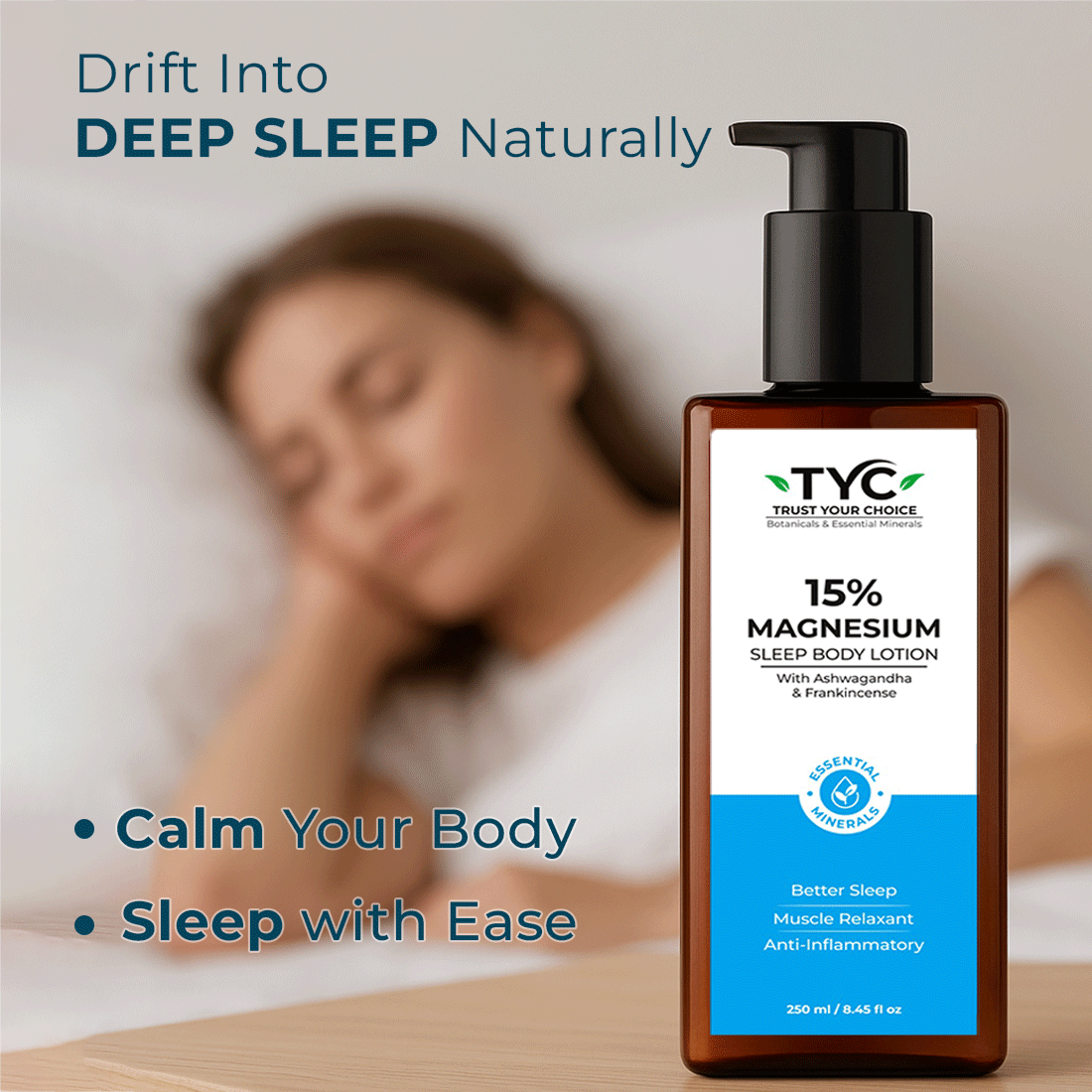 TYC 15% Magnesium Sleep Body Lotion - Dista