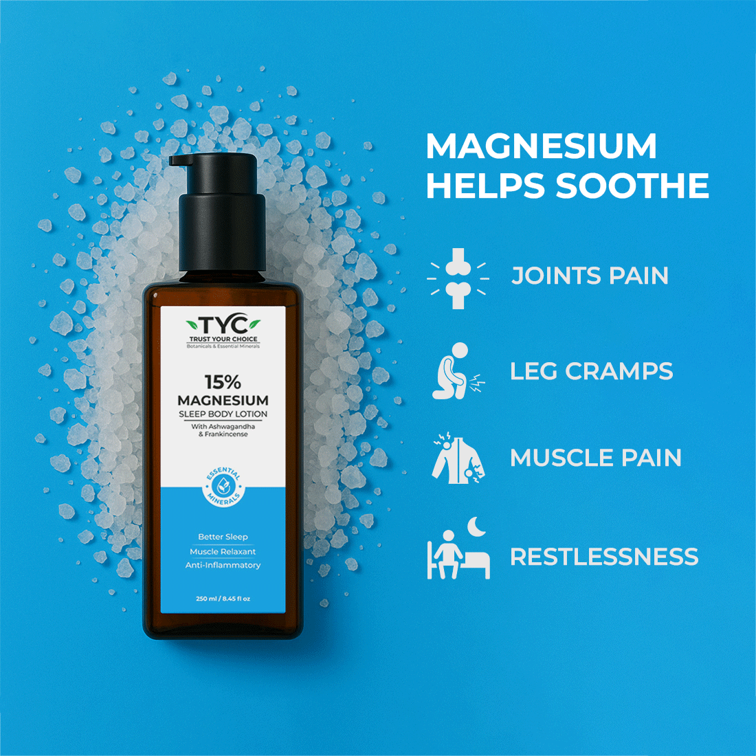 TYC 15% Magnesium Sleep Body Lotion - Dista