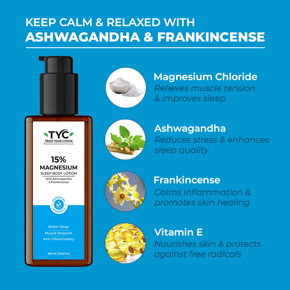 TYC 15% Magnesium Sleep Body Lotion - Dista