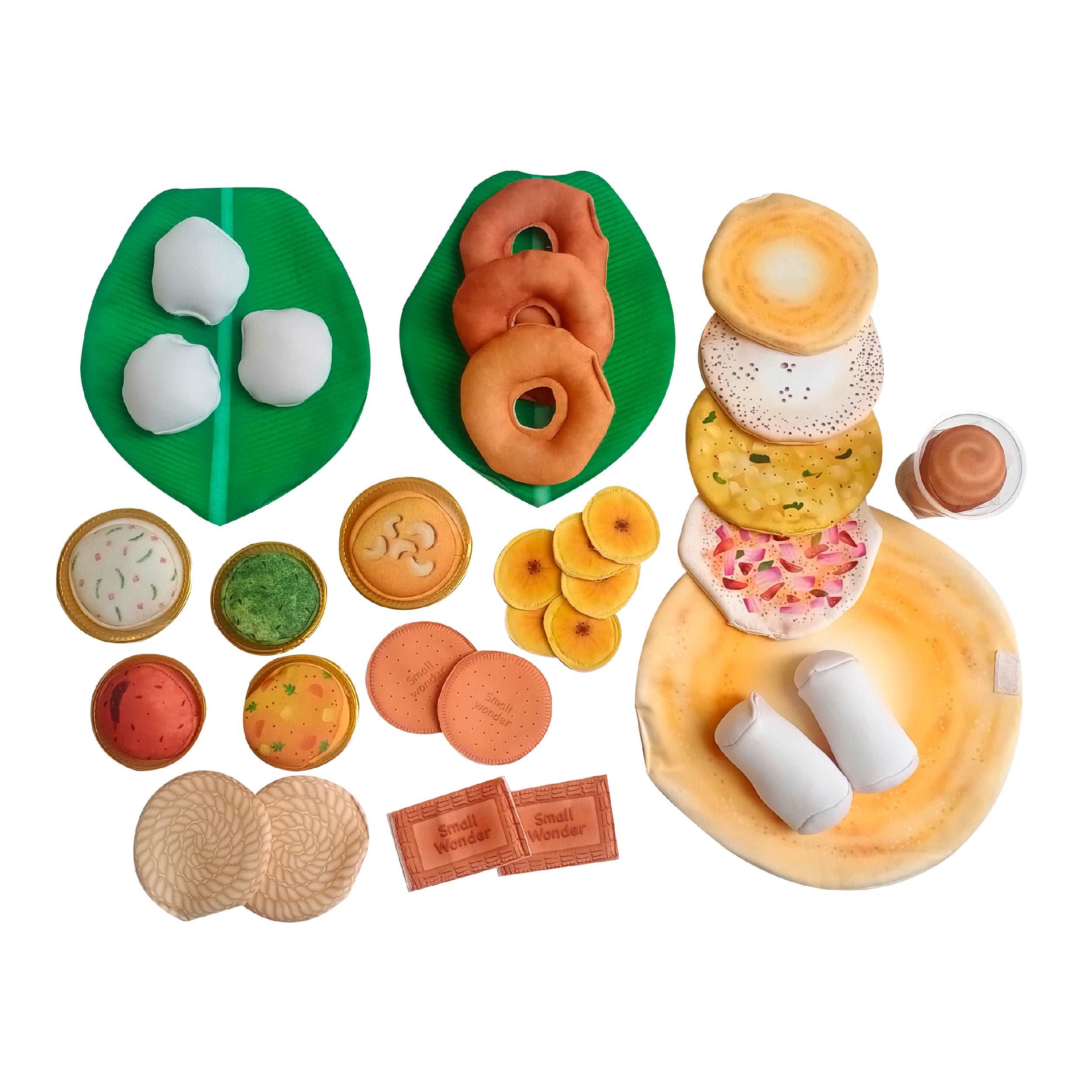 The Small Wonderland Mahabali set-33 Piece Set south Indian food inspired pretend play food set - Distacart