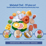 Thumbnail for The Small Wonderland Mahabali set-33 Piece Set south Indian food inspired pretend play food set