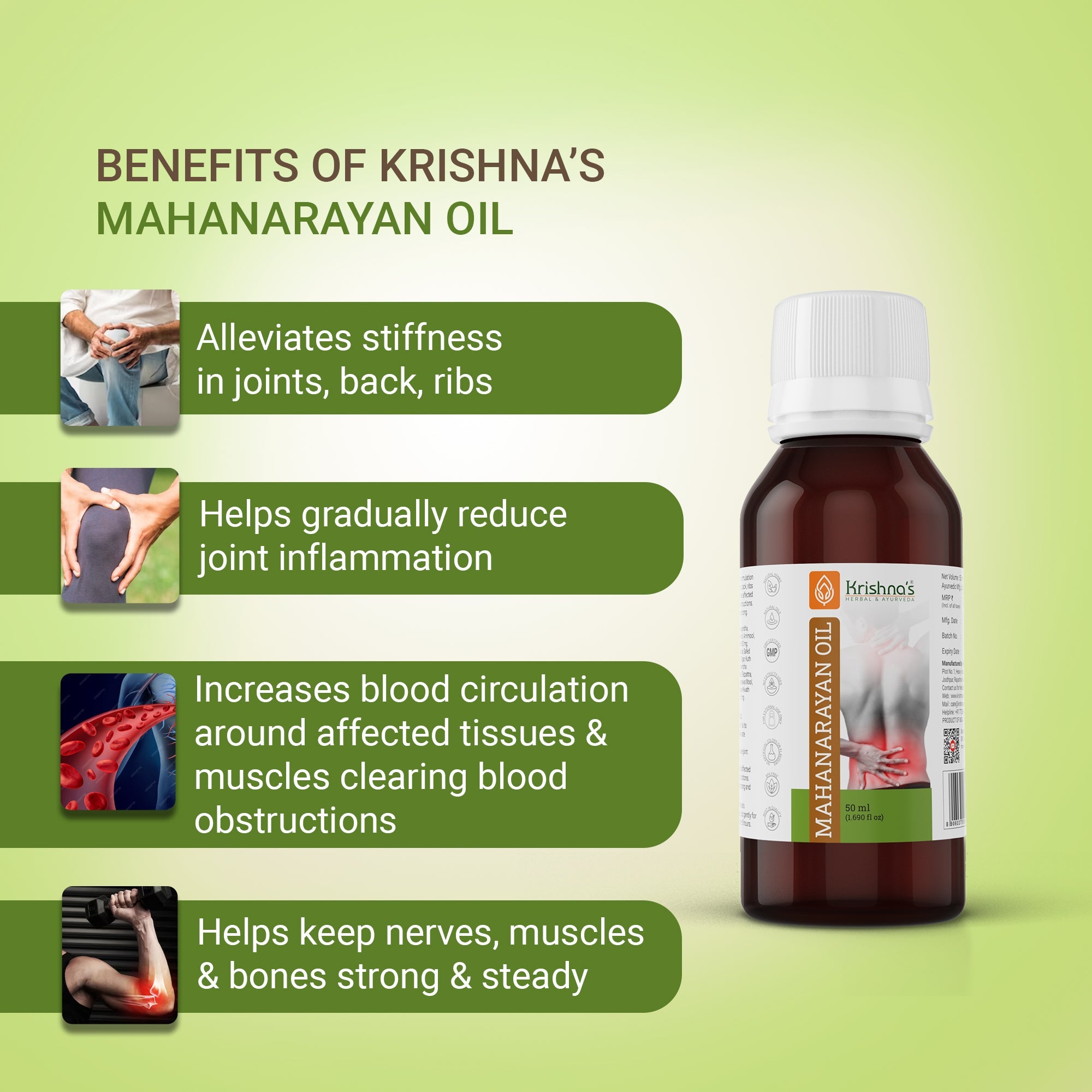 Krishna'S Herbal & Ayurveda Mahanarayan Oil