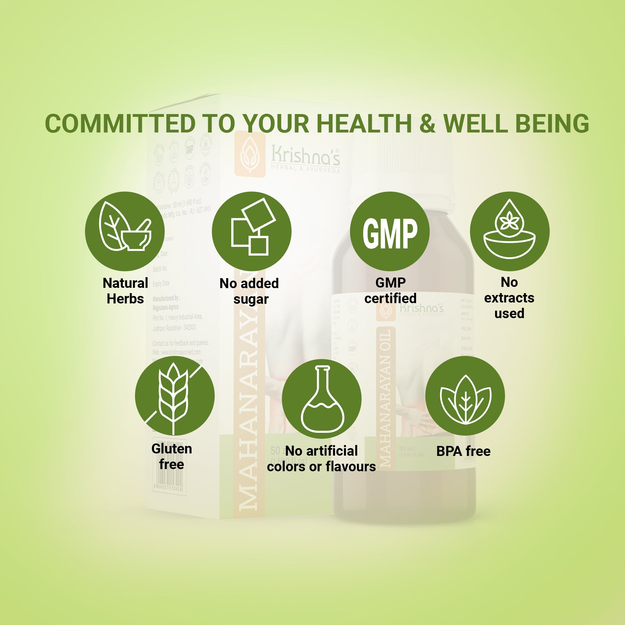 Krishna'S Herbal & Ayurveda Mahanarayan Oil