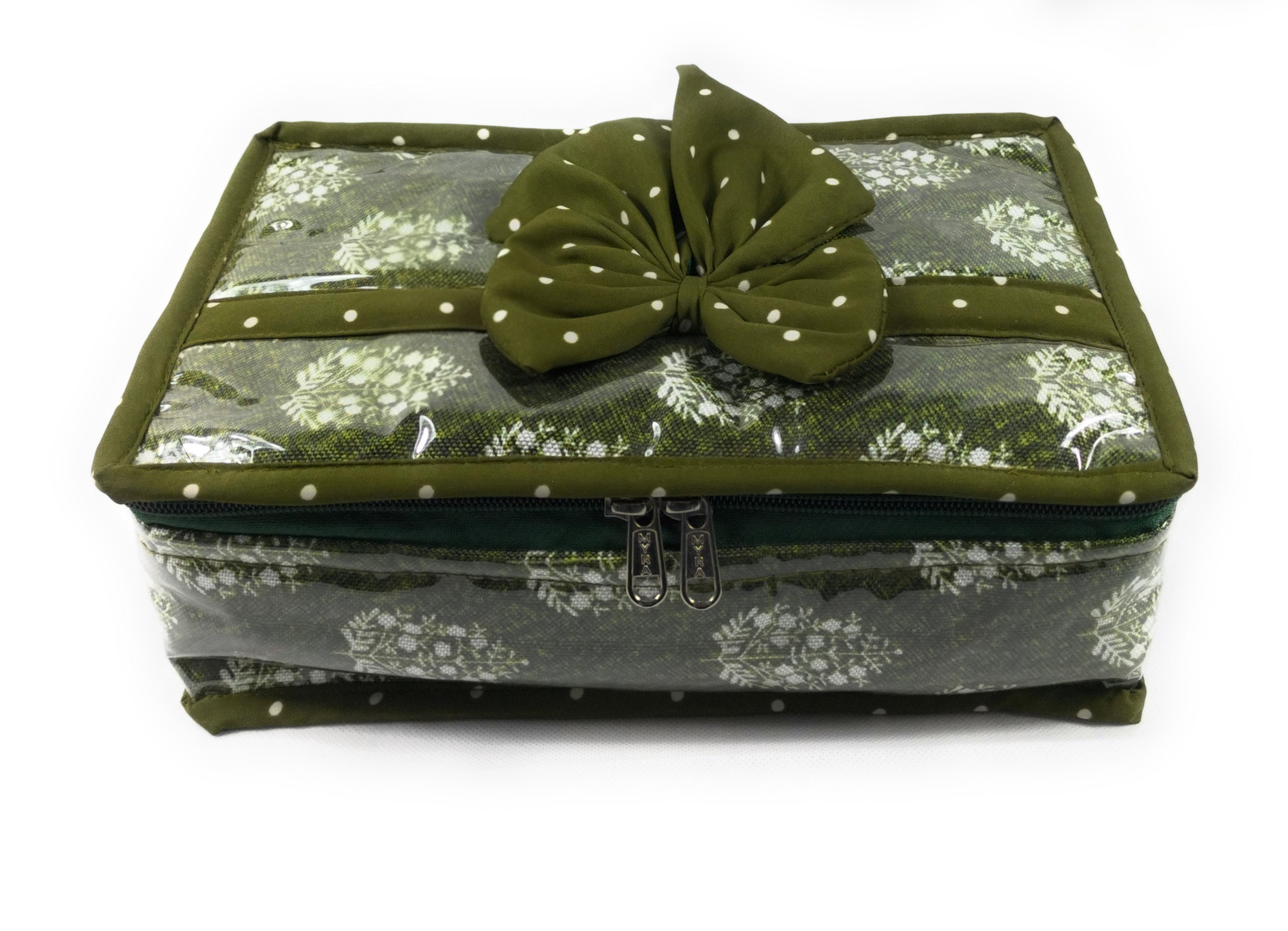 Asmaani Satin 6 Pocket Mehendi Bow Jewellery Kit