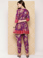 Thumbnail for Ahalyaa Women's Traditional Wear Co-ods - Purple - Distacart
