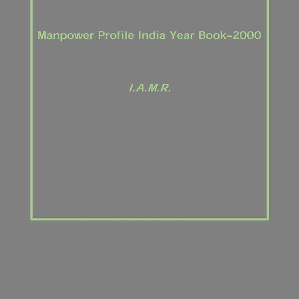Manpower Profile India Year Book–2000 - Gyan Books - Distacart