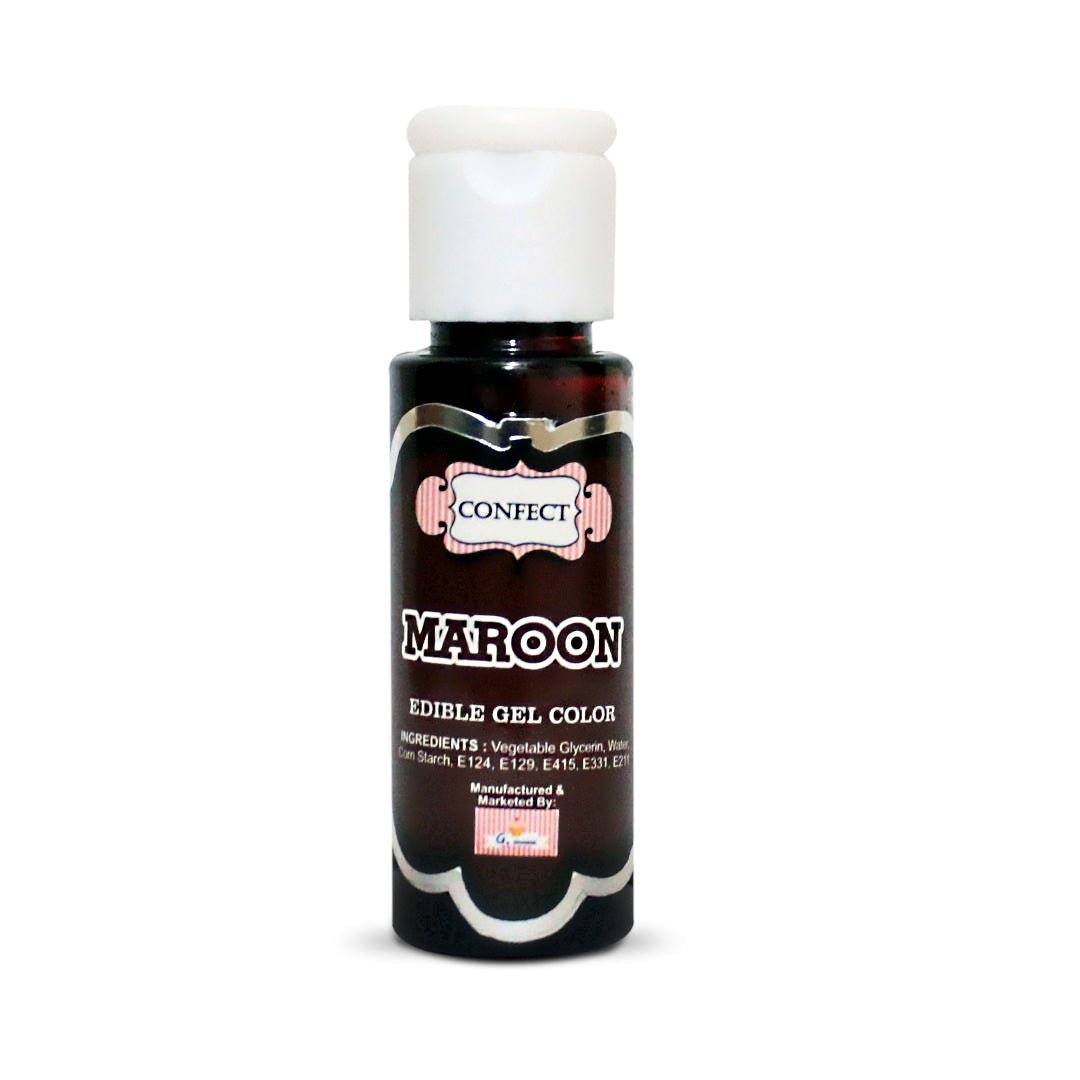 confect maroon gel color br b 20 gms b