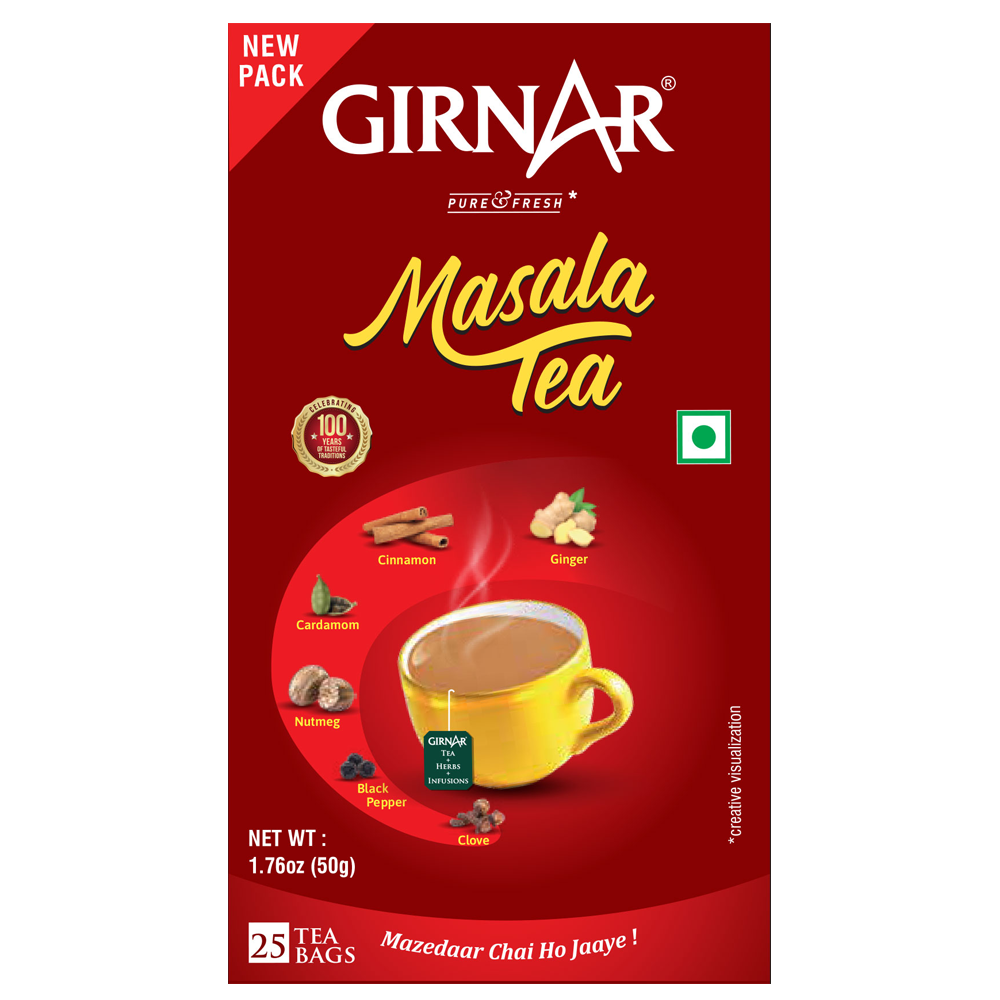 Girnar Black Tea Bags - Masala Tea - Distacart