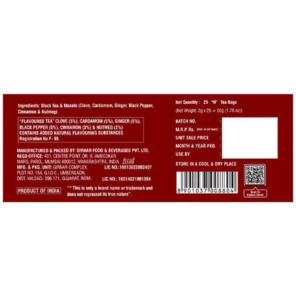 Girnar Black Tea Bags - Masala Tea - Distacart