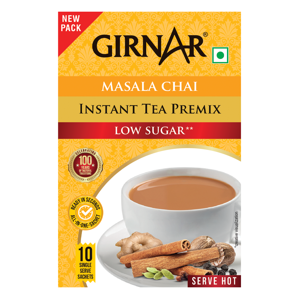 Girnar Instant Tea Premix With Masala (Low Sugar) - Distacart