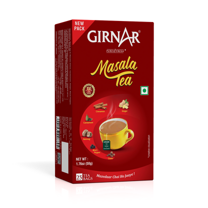 Girnar Black Tea Bags - Masala Tea - Distacart