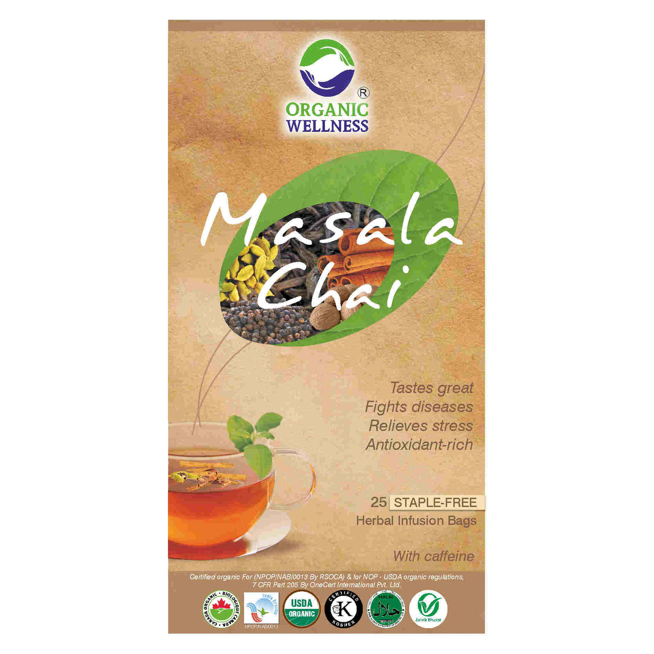 Organic Wellness Ow'real Masala Chai Teabags - Distacart