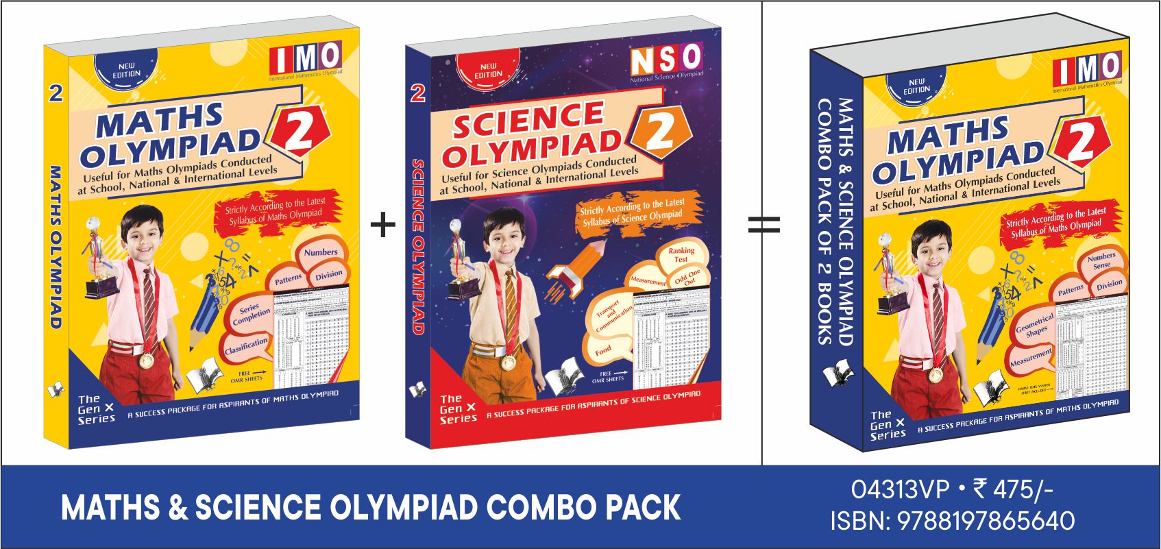 Math+Science Value Pack Class 2 (2 Book Set) by V&S Editorial Board - Dista