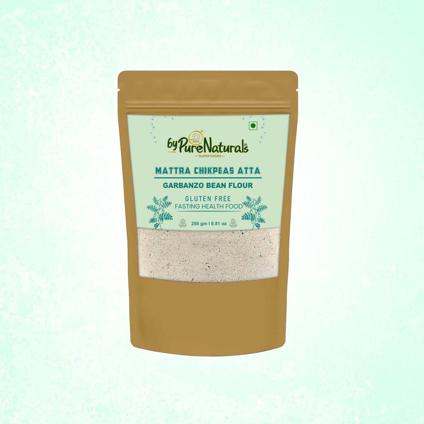 byPureNaturals Mattra Chikpeas Atta (Garbanzo Bean Flour) - Dista