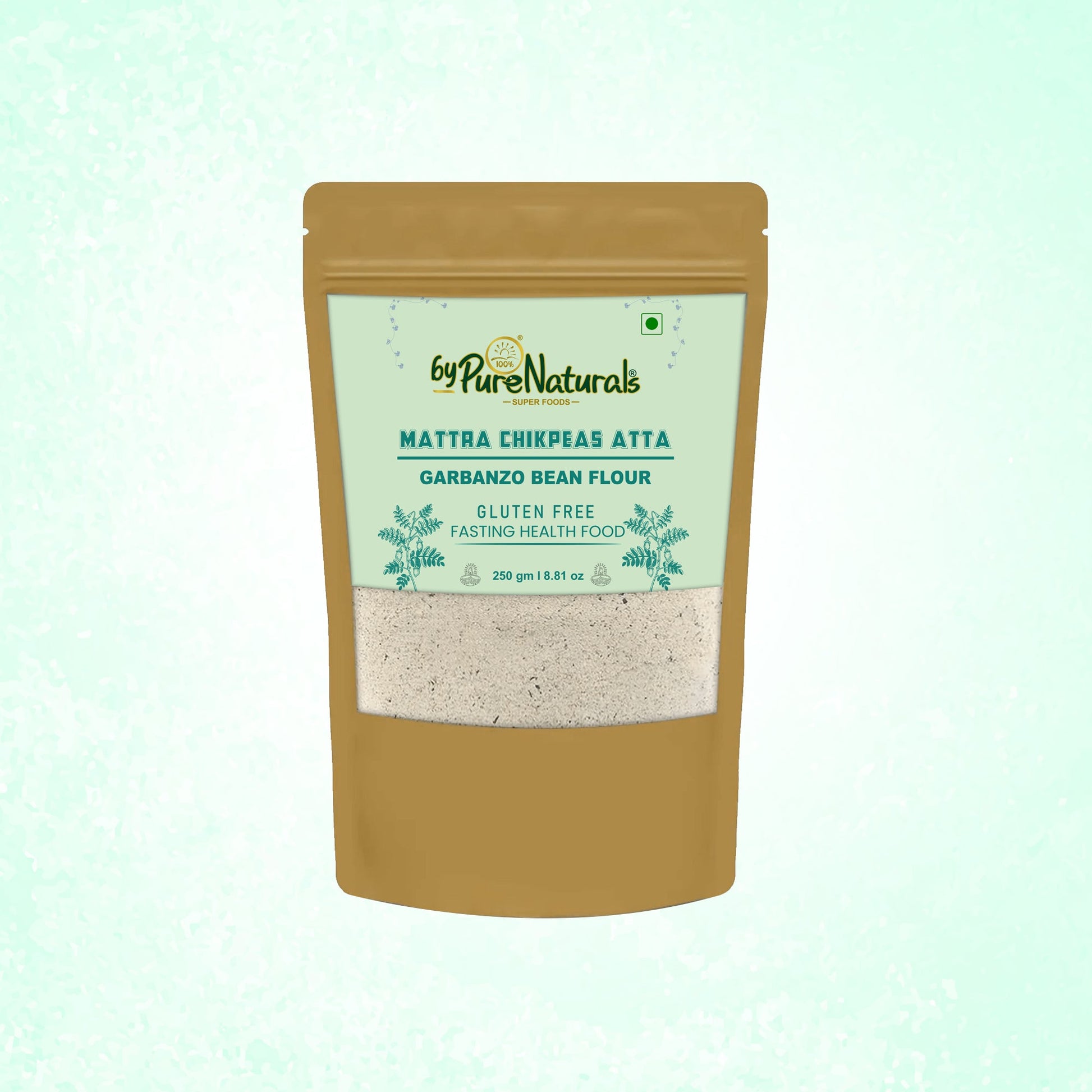byPureNaturals Mattra Chikpeas Atta (Garbanzo Bean Flour) - Dista