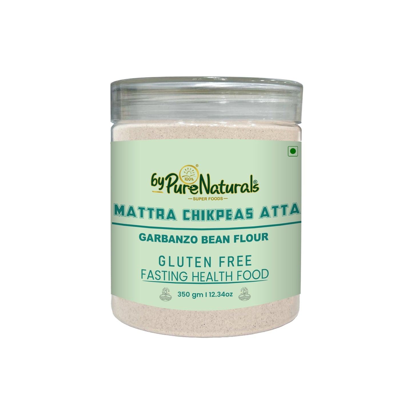 byPureNaturals Mattra Chikpeas Atta (Garbanzo Bean Flour) - Dista