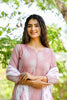 Yufta Mauve & Off White Printed Dupatta Set - Distacart